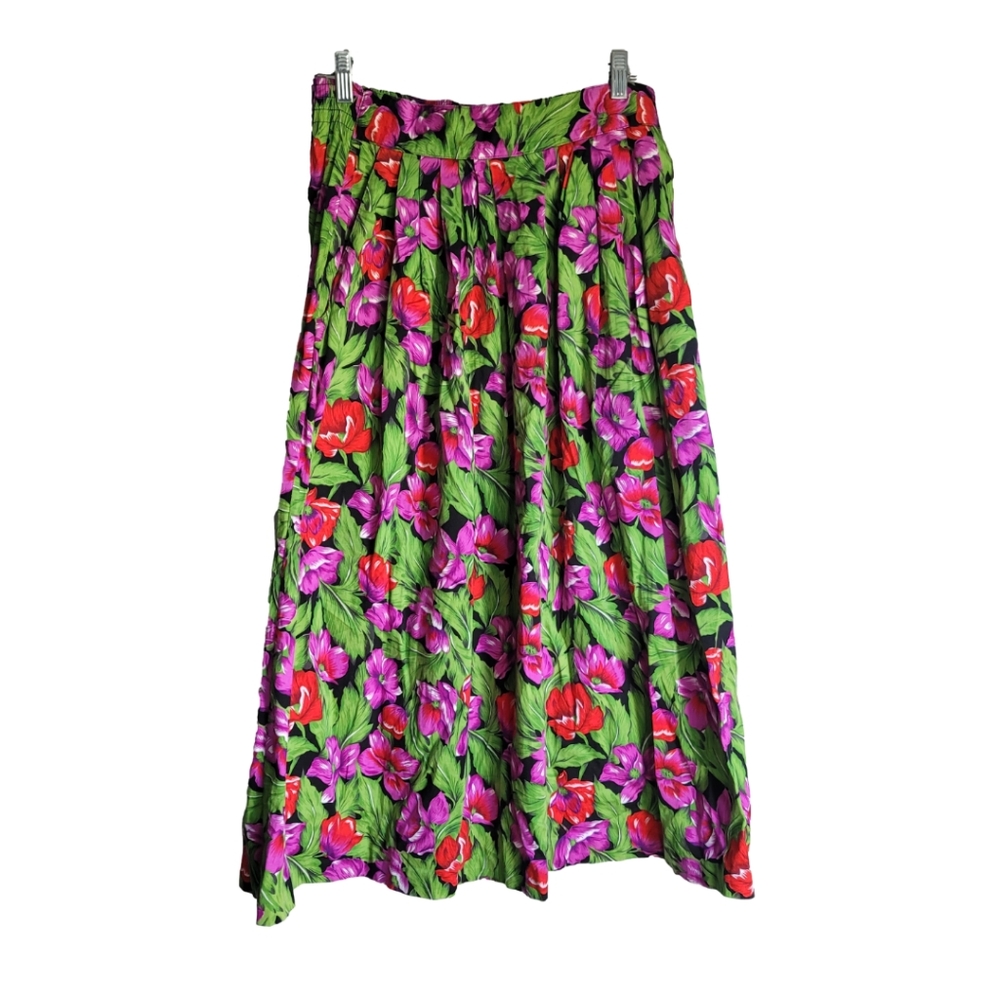 EUC Vintage Norton & Company Floral Maxi Skirt